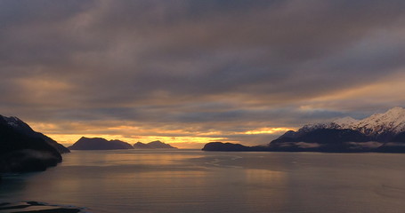 Beautiful winter skies over Alaska 