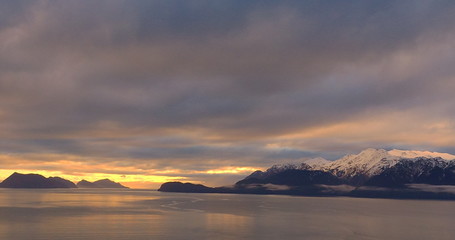 Beautiful winter skies over Alaska 