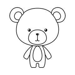 Cute bear cartoon vector design