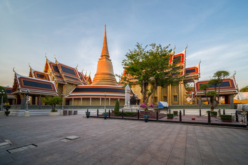 morning time view of the first grade royal monastery, Wat Ratchabophit Sathitmahasimaram, since...