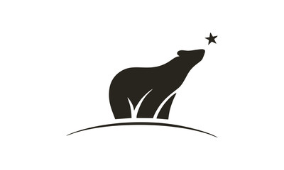 vector illustration of a Bear