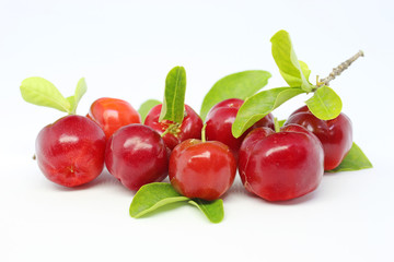 Fresh acerola fruit, typical form Brazil