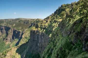 Fototapeta na wymiar Scenery in the Simien Mountains Nationalpark in northern Ethiopia