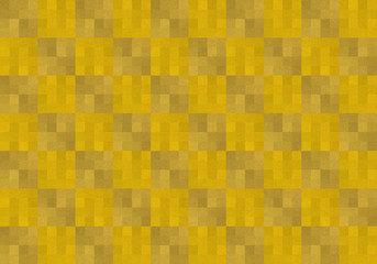背景：市松模様 幾何学模様 幾何学 金箔 屏風 金 ゴールド テクスチャー モザイク ブロック