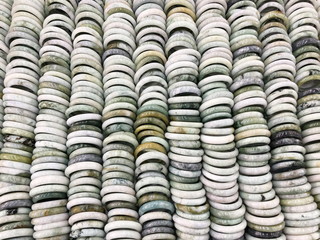Jade stone bracelet colorful collection background