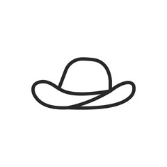 Cowboy hat icon vector logo symbol illustration EPS 10