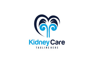 kidney care logo icon vector isolated