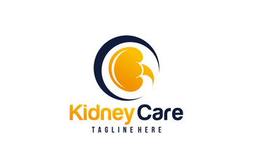 kidney care logo icon vector isolated