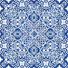 Ornamental azulejo portugal tiles decor.