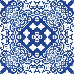 Decorative color ceramic azulejo tiles.