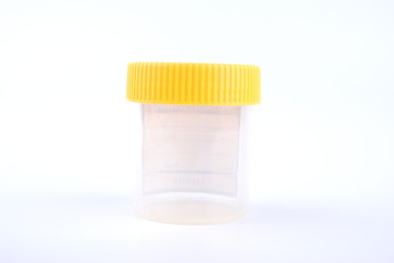 Fototapeta na wymiar bottles of urine test sample