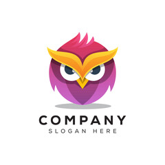 mini owl logo design