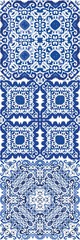 Decorative color ceramic azulejo tiles.
