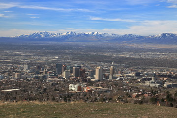 Obraz premium Salt Lake City Aerial View