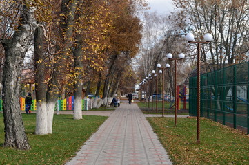 Freedom square in the city of Ryazhsk. Ryazan region