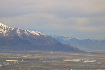 Western edge of Salt Lake Valley and Oqquirh Mountains, Utah