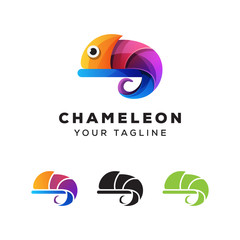 chameleon logo desgn vector template © Agung