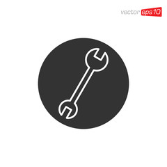 Tool Wrench Icon Design Vector