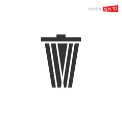 Trash Can Icon Design Vector