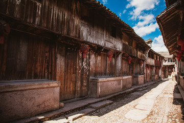 Fototapeta na wymiar Potan ancient town, Zhejiang, China