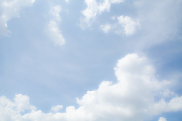 Obraz na płótnie Canvas Cloudy blue sky for background