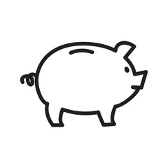 Piggy Bank Icon Vector