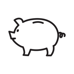 Piggy Bank Icon Vector