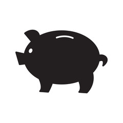 Piggy Bank Icon Vector