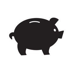 Piggy Bank Icon Vector