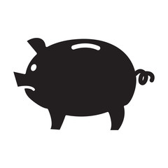 Piggy Bank Icon Vector