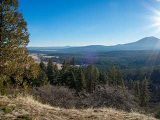 Mountain vista view of burney California .