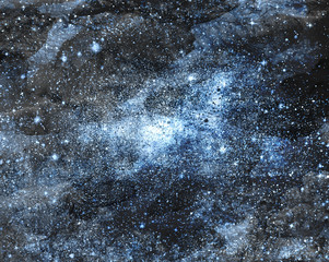 Universe filled with stars, nebula and galaxy