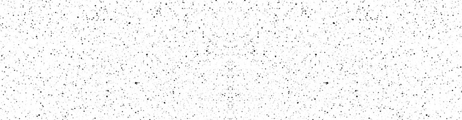 Chaotic black star bokeh on a isolated white background. falling blurry bokeh snow overlay, starry sky. black spots on white background, black drops and spots. abstraction.