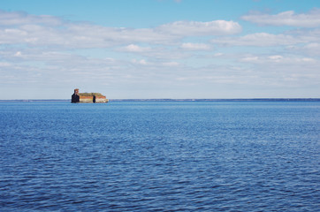 Lonely house in the Gulf of Finland
