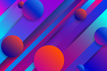 Futuristic gradient geometric background. Liquid color wallpaper design. Banner design template.Colorful motion background design. Minimal geometric background. Dynamic shapes composition.  P