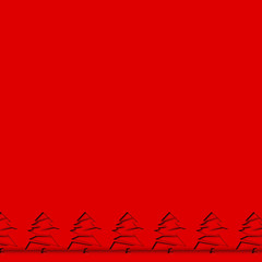 Obraz premium Illustration of the same color of a Christmas tree. クリスマスツリーの同一色のイラスト