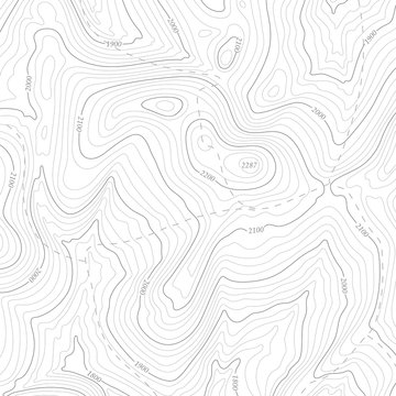 Background of topographic line contour map, geographic grid map.
