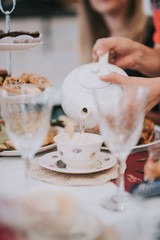 Time for tea and brunch or breakfast