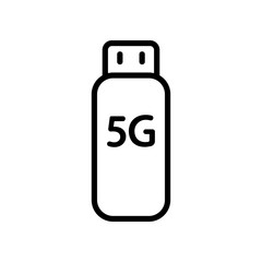 wifi connection icon vector. A thin line sign. Isolated contour symbol illustration