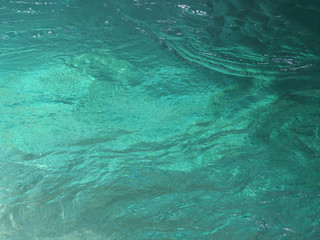 水の流れ 神崎川 長良川水系 岐阜県　日本