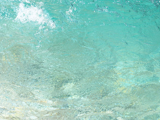 水の流れ 神崎川 長良川水系 岐阜県　日本