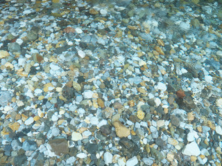 水の流れ 神崎川 長良川水系 岐阜県　日本