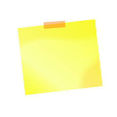 Flat sticker sheet, pinned adhesive tape, ready for your use. Notice board element. Perfect for back to school or business design theme. Vector illustration. Isolated on white background. Front 