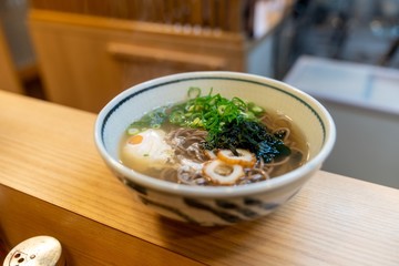 Japanese ramen with seaweed and egg.