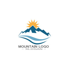 MOUNTAIN LOGO BUSINESS TEMPLATE VECTOR