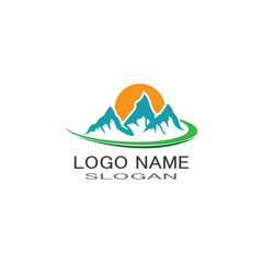 MOUNTAIN LOGO BUSINESS TEMPLATE VECTOR