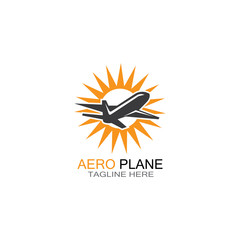 aviation icon and symbol vector template