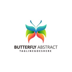 Abstract Butterfly Illustration Vector Template