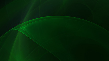 3D rendering abstract green fractal light background