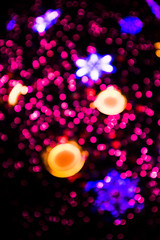 Defocused christmas lights